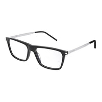 SAINT LAURENT Acetate Square Eyeglass Frames Men's Black