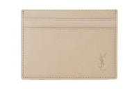 SAINT LAURENT CASSANDRA Smooth Grained Leather Card Clip Card Holder Wallets Men's Gulf