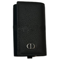 DIOR Calfskin Keychains Men's Black