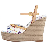 LOUIS VUITTON Strap Sandals Women's White