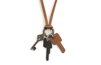HERMES Calfskin Horn Metal Necklaces Men's Gold