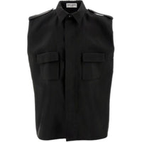 SAINT LAURENT Vests Men Black