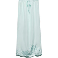 PRADA Embroidered Habutai Silk Midi Skirt