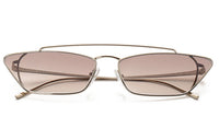 PRADA Sunglasses Women's Light Gold Framed Brown Gradient Lenses