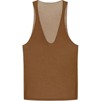 SAINT LAURENT Semi-Sheer Sleeveless Tank Top