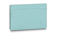 LOUIS VUITTON Epi Leather Card Holder Women's Lake Blue