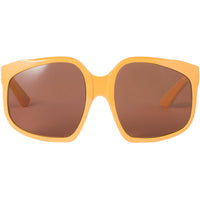 MIU MIU Acetate Square Sunglasses Women's Yellow