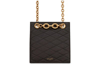 SAINT LAURENT Lambskin Portable Crossbody Bag Shoulder Bag Women's Black