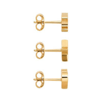 CELINE Triomphe Studs In Brass With Gold Finish