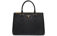 PRADA Leather Portable Crossbody Bag Shoulder Bag Women's Black