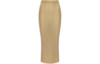 DIOR Casual Long Skirts Women's Gold