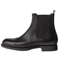 HERMES Short Chelsea Boots Men's Black