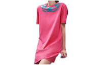 HERMES Short-Sleeved Dresses Women's Pink