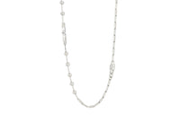HERMES 925 Sterling Silver Necklaces Unisex Silver