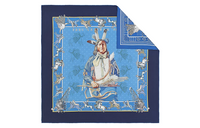 HERMES Silk Scarves Women's Blue