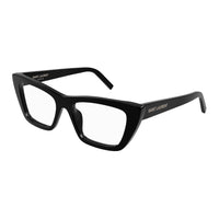 SAINT LAURENT Acetate Cat Eye Eyeglass Frames Women's Black