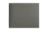 HERMES Calfskin Wallet Regular Unisex Dark Gray