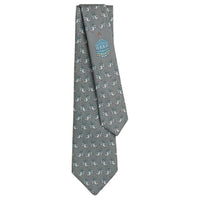 HERMES Mulberry Silk Ties Men's Gray