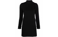 SAINT LAURENT Long-Sleeved Dresses Women's Black