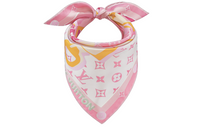 LOUIS VUITTON Silk Scarf Women's Pink