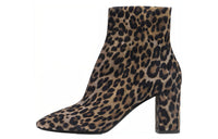 SAINT LAURENT Ankle Boots Women's Leopard Print