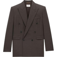 SAINT LAURENT Jackets & Coats Women's Chestnut Brown