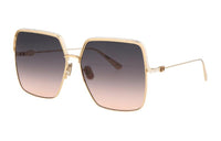 DIOR Irregular Shape Sunglasses Women's Gold