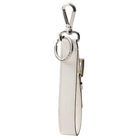 PRADA Calfskin, Ceramic, Metal Keychains Women's White