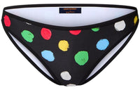 LOUIS VUITTON X Yayoi Kusama Painted Dots Bikini Bottoms Black