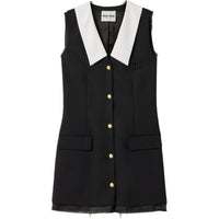 MIU MIU Sleeveless Button-Up Mini Dress