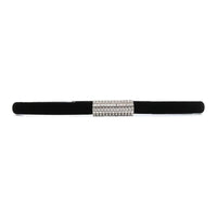 SAINT LAURENT Crystal-embellished Velvet Belt