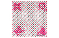 LOUIS VUITTON Mulberry Silk Silk Scarf Unisex Pink