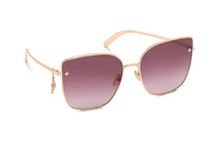 LOUIS VUITTON Metal Irregular Shape Sun 7 Glass Women's Gold