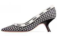 DIOR J'Adior Irregular Heel High Heels 6.5cm Women's Black White