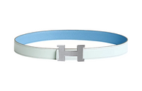 HERMES Constance Leather Belts Women's Blue