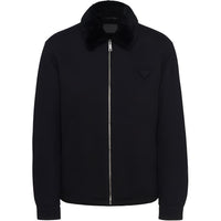 PRADA Blouson Shearling Collar Jacket