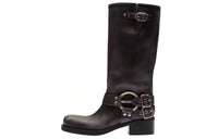 MIU MIU Mid Calf Boots Women's Brown