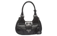 PRADA Moon Padded Nappa Leather Bag Black