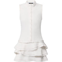 LOUIS VUITTON Low-Waist Ruffle Dress
