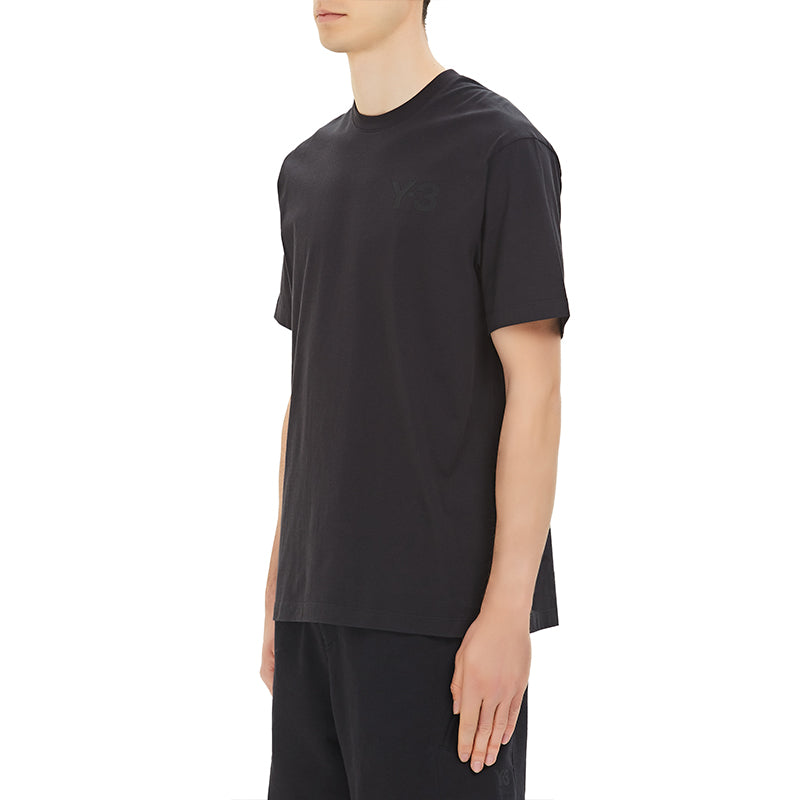 Men's Y-3 Solid Color Casual Short Sleeve Black FN3358