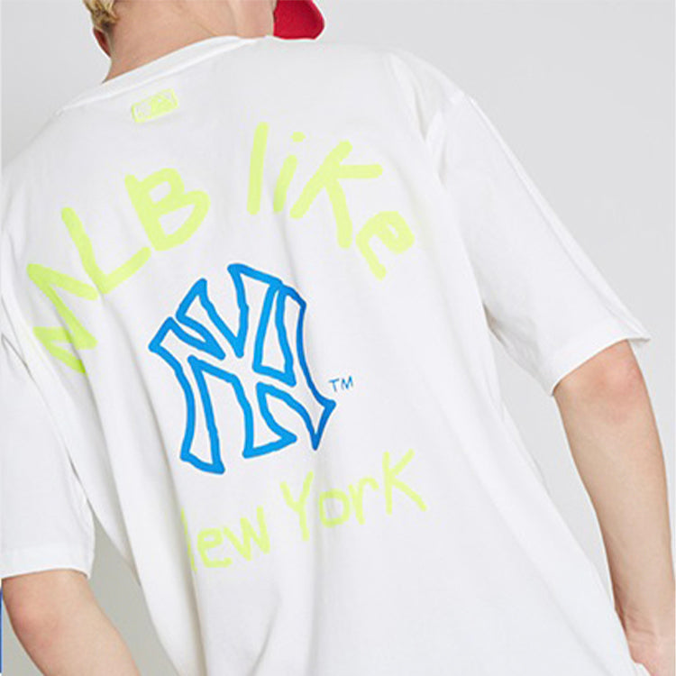 MLB Popcorn New York Yankees Loose Printing Unisex White 31TSSJ931-50W