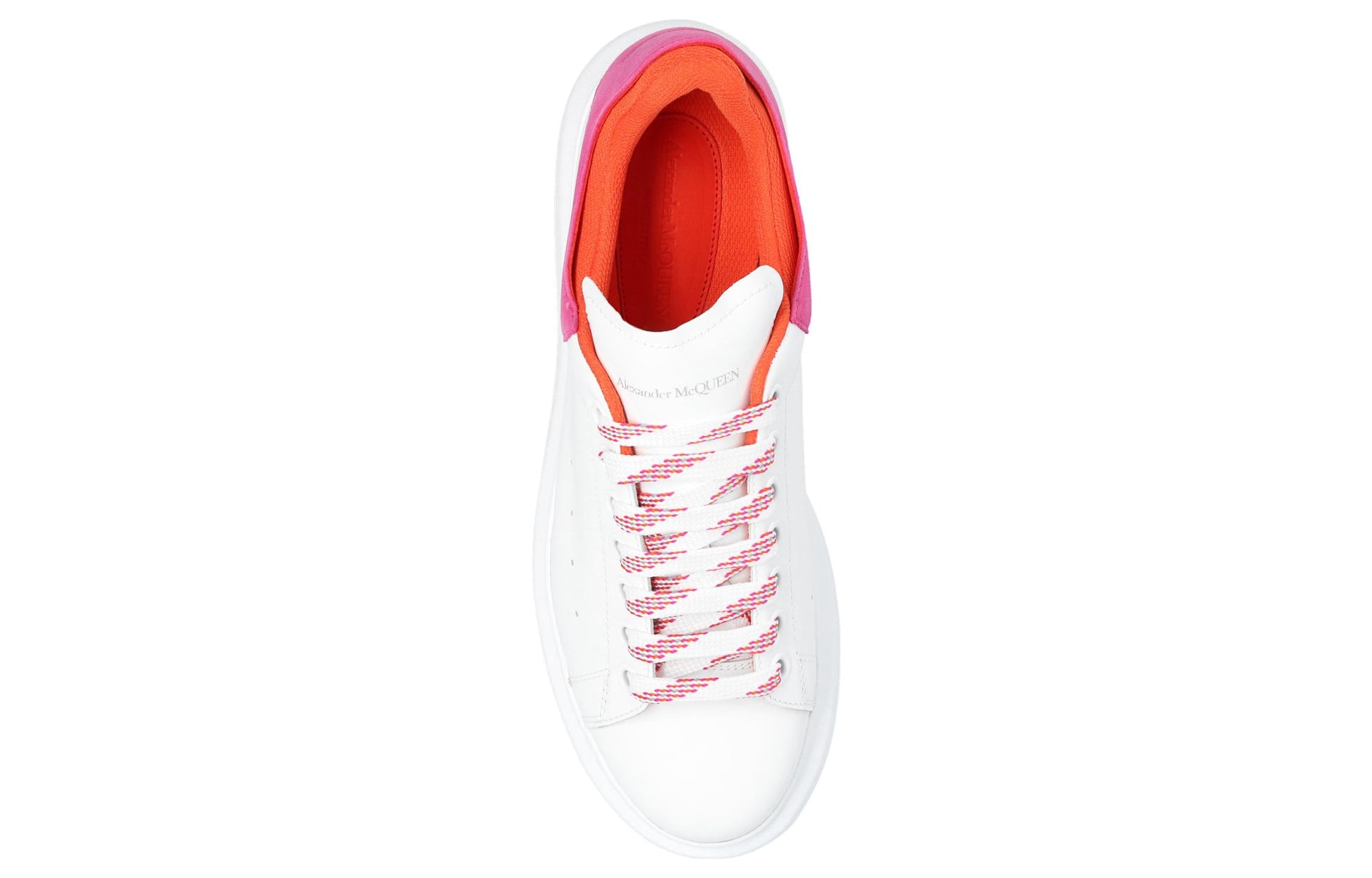 (WMNS) Alexander McQueen Oversized Low-Top Sneakers 'White Rose Pink' 697103WIBNH9858