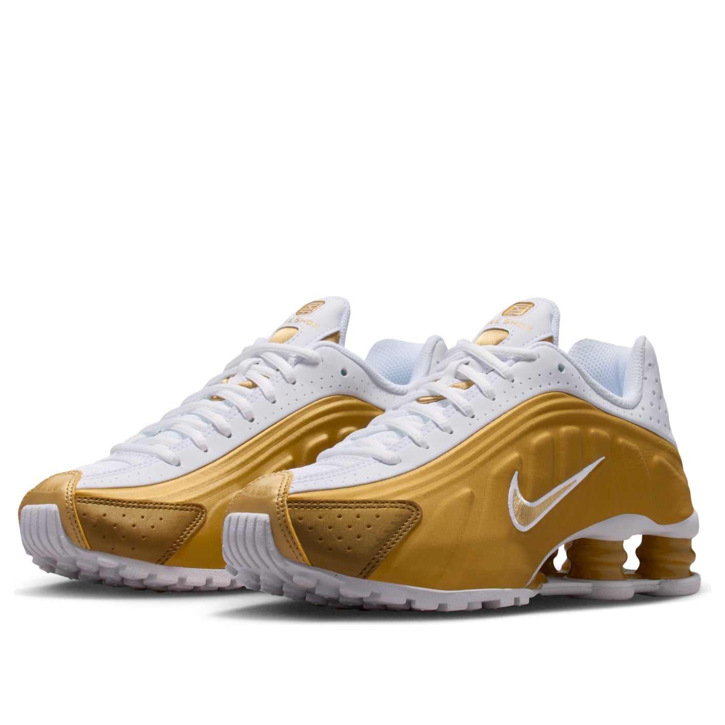 (GS)	Nike Shox R4 'Metallic Gold White' CW2626-700