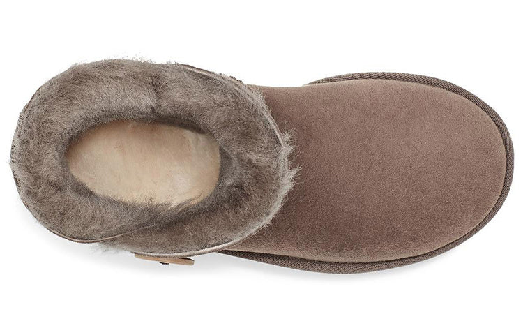(WMNS) UGG Mini Bailey Button II 2.0 Snow Boots Brown 1016422-MLE