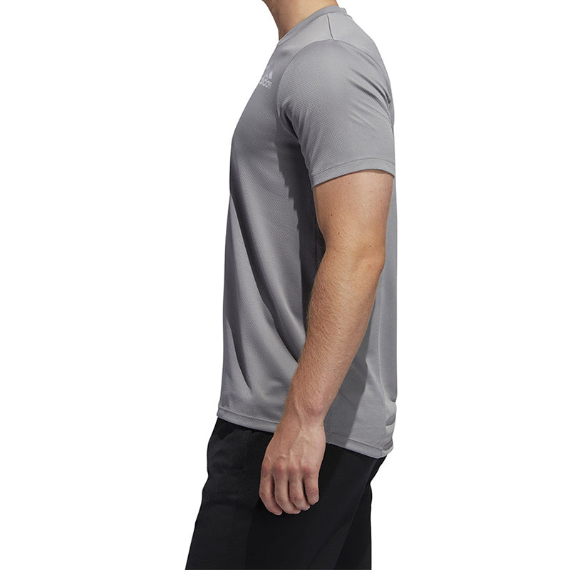 adidas Soccer/Football Training Sports Round Neck Short Sleeve Gray FQ2663