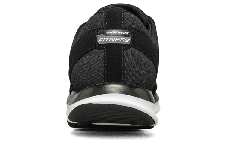 (WMNS) Skechers Liv Running Shoes Black/White 12473-BKW