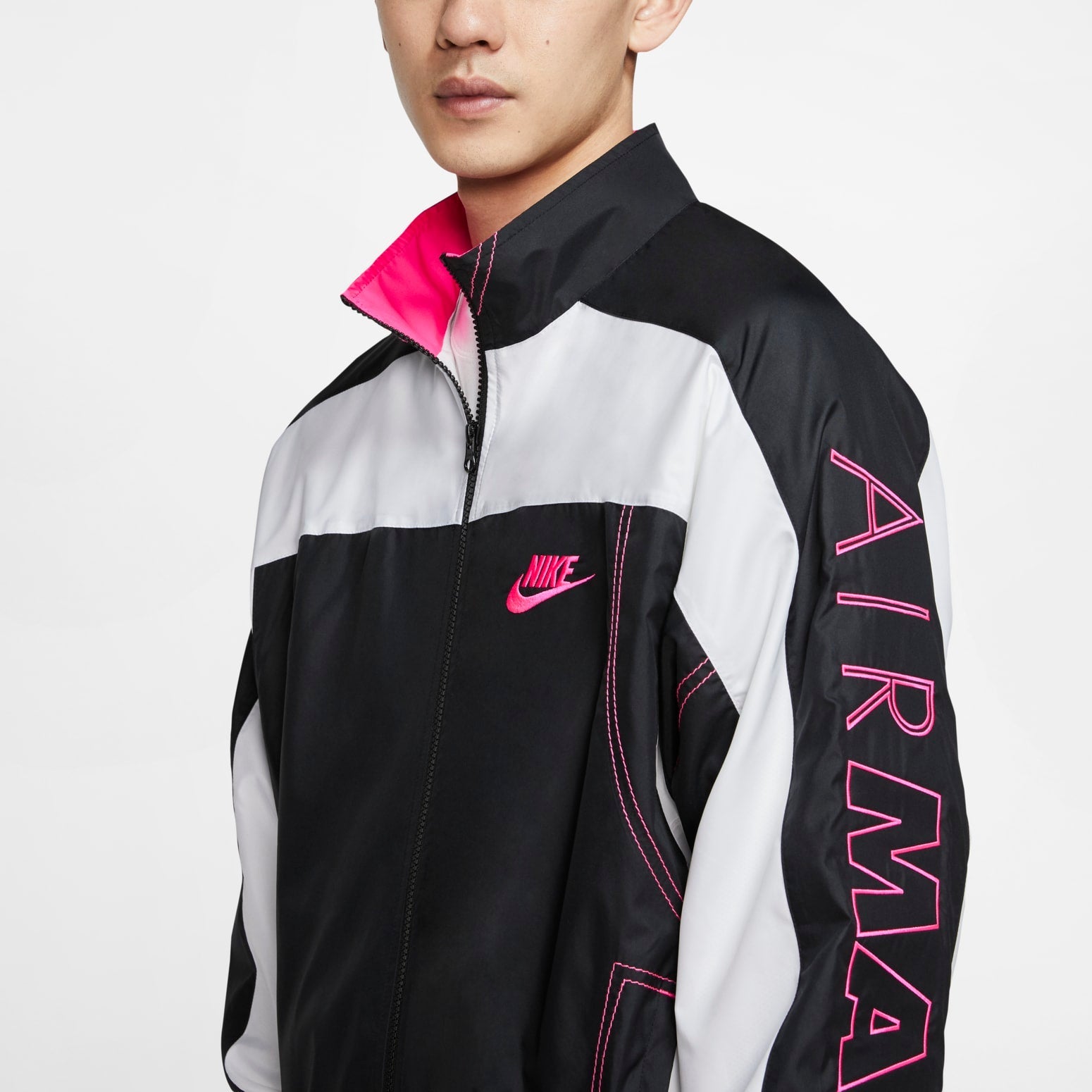 Nike x atmos Track Jacket 'Black White' CD6132-010