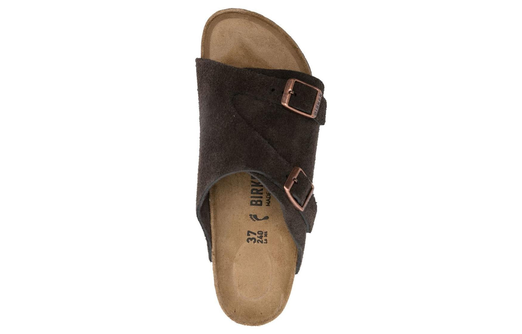 Birkenstock Zrich Suede Leather Narrow Fit 'Mocca' 1024641