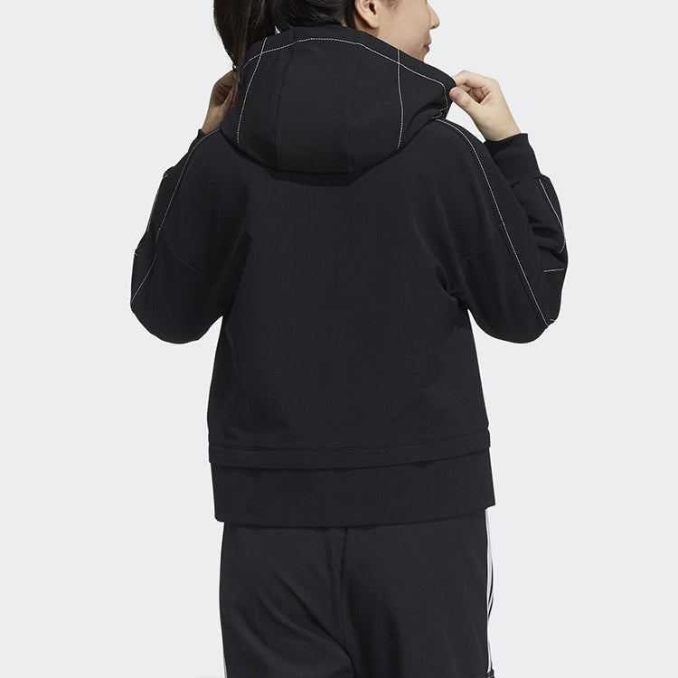 (WMNS) adidas Str Jkt Diy Athleisure Casual Sports Hooded Jacket Black GP0628
