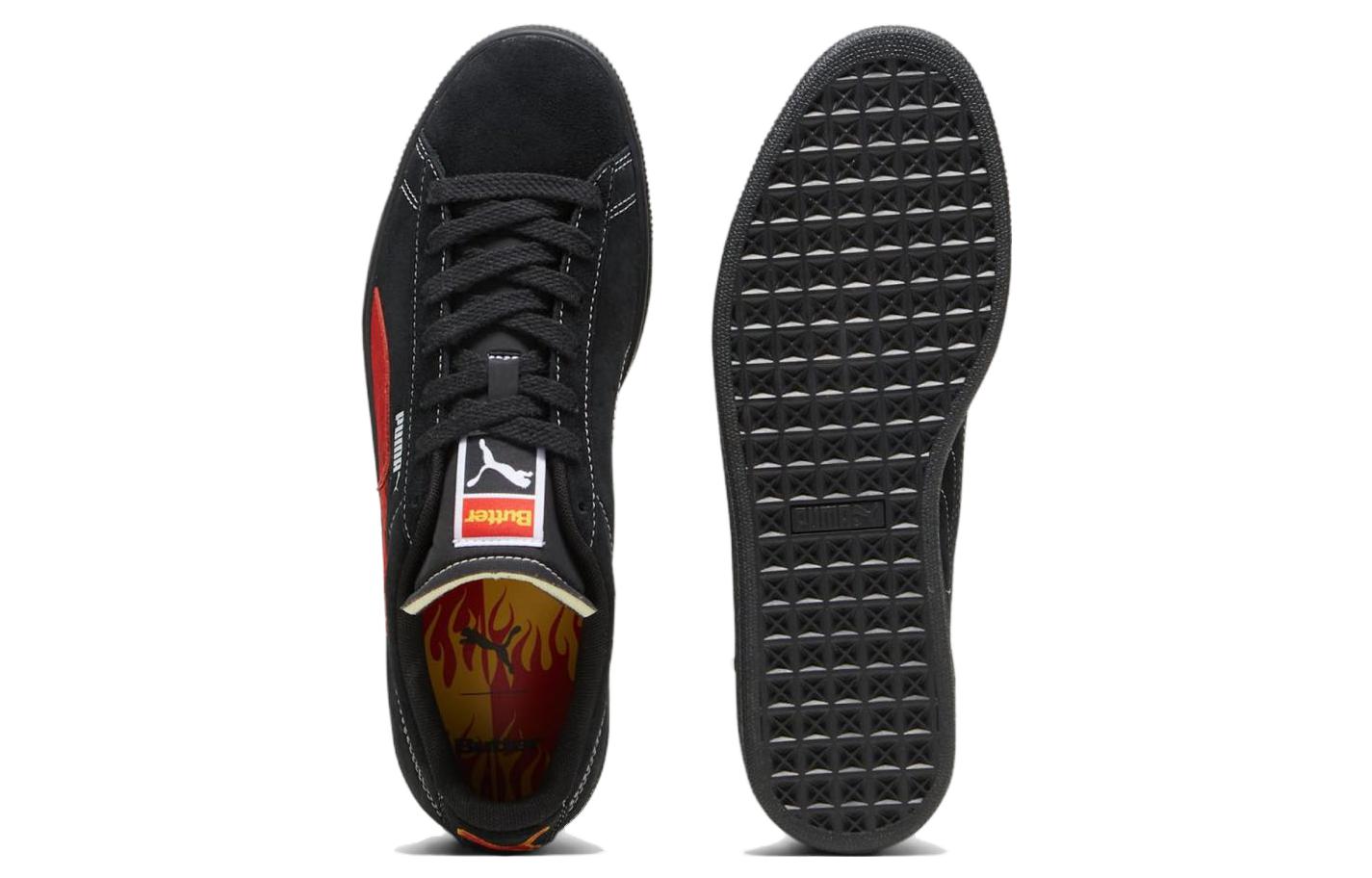 PUMA x Butter Goods Suede Classic Shoes 'Black Red' 396127-01